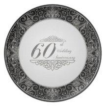 60th Wedding Anniversary Plate