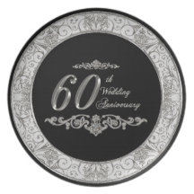 60th Wedding Anniversary Plate