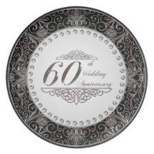 60th Wedding Anniversary Plate