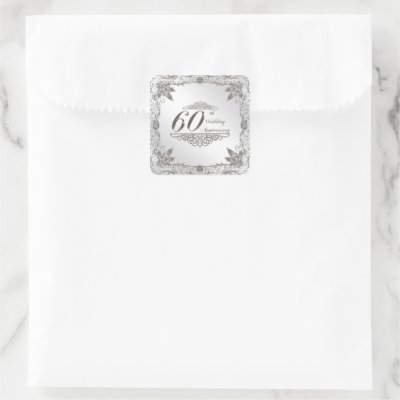 60th Wedding Anniversary Stickers