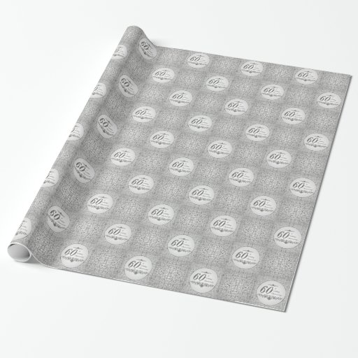 60th Wedding Anniversary Wrapping Paper Zazzle
