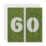 60th Yard Birthday Invitation