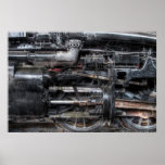 611 - NW - J Class - Steam 4-6-4 - Wheels Print