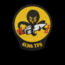 613th TFS Polo W/F-4 and Call Sign (Dark Polo) embroidered shirts