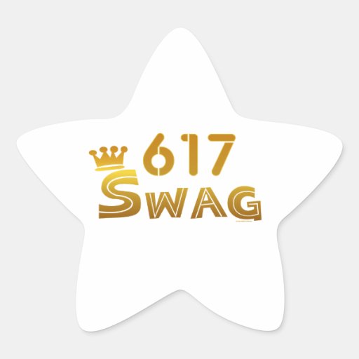 617 Massachusetts Swag Star Sticker