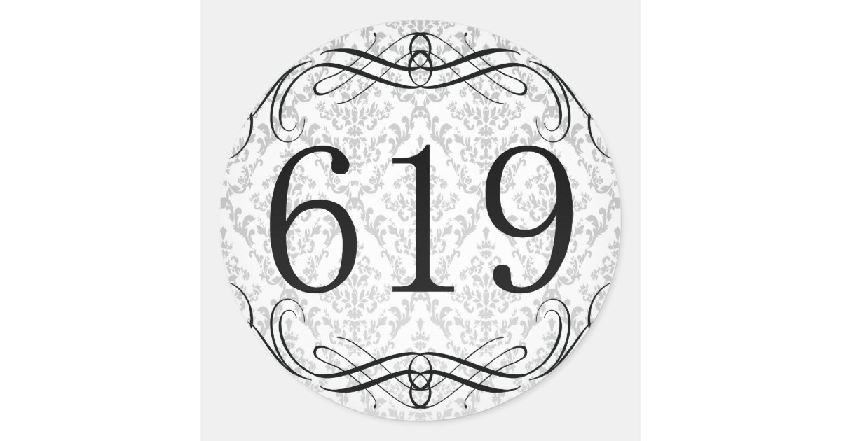 619-area-code-classic-round-sticker-zazzle