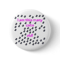 61 Cat Heads Old Button