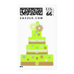 61 CENT STAMP WEDDING CAKE LIME MULTI POSTAGE