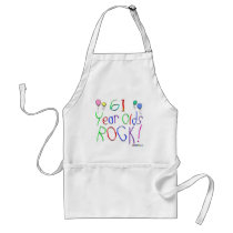 61 Year Olds Rock! Apron