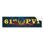 61st PVI blue bumpersticker Bumper Stickers