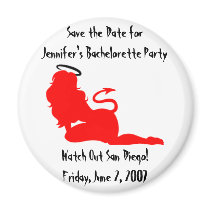 62379angeldevil, Save the Date for Jennifer's B... magnets by wendyschuck 62379angeldevil, Save the Date for Jennifer's B... magnets