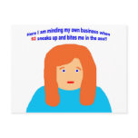 62 bites me in the ass postcards