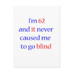 62 never gone blind postcards