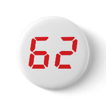 62 sixty-two red alarm clock digital number buttons by Tomaniac 62 sixty-two red alarm clock digital number buttons
