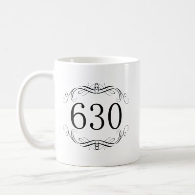 630 Area Code Coffee Mugs by