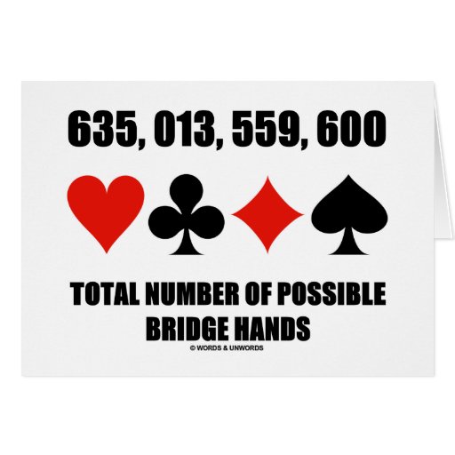 Bridge Hands Cards, Bridge Hands Card Templates, Postage, Invitations