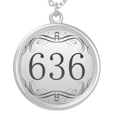 636 Area Code Pendant by