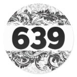 639 ROUND STICKER