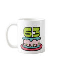63 Year Old Birthday Cake mugs by Birthday_Bash 63 Year Old Birthday Cake mugs