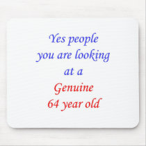 64  Genuine 64 Year Old Mouse Pads