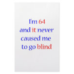 64 never gone blind personalized stationery
