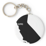 650 Area Code Tshirt, Bay Area, California Keychain