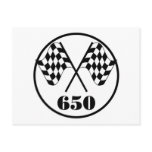 650 Checkered Flags Post Card