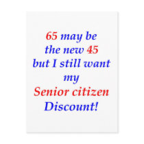 65 Senior Citizen Post Card