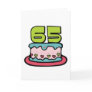 65 Year Old Birthday Cake Card