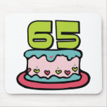 65 Year Old Birthday Cake Mousepads