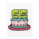 65 Year Old Birthday Cake Post Card