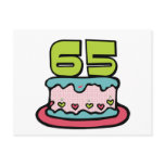 65 Year Old Birthday Cake postcards
