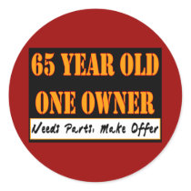 65 Year Old, One Owner - Needs Parts, Make Offer Sticker