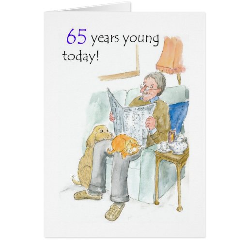 65th Birthday Card for a Man Zazzle 65th Birthday Card for a Man Zazzle