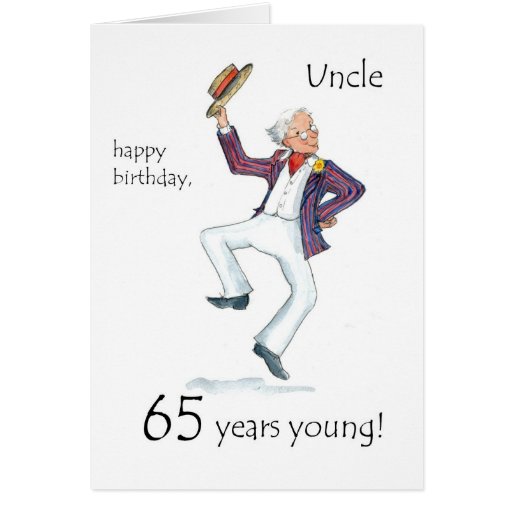 65th Birthday Card for an Uncle