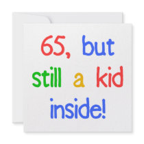 65th Birthday Gag Gifts Invitation