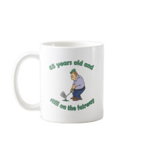 65th Birthday Golfer Gag Gift mugs