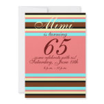 65th birthday Invitation