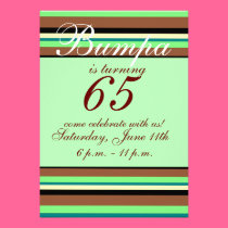 65th birthday Invitation invitations