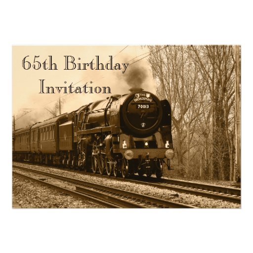 65th Birthday Invite