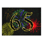 65th birthday party invitate personalized invitations