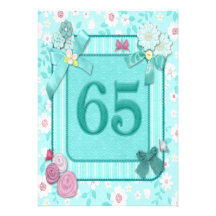 65th birthday party invitation