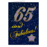 65th Birthday party Invitation Card