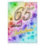 65th Birthday party Invitation Greeting Cards