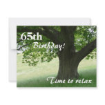 65th Birthday Party-Relax/with Quote Personalized Announcement