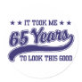 65th Birthday Stickers 65th Birthday Stickers