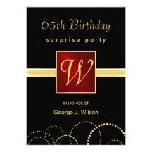 60th Birthday Party Invitation Wording on 65th Birthday Invitations  1 200  65th Birthday Announcements