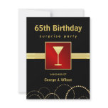 65th Birthday Surprise Party - Photo Optional Custom Announcements
