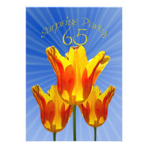 65th Surprise Birthday Party Invitation
