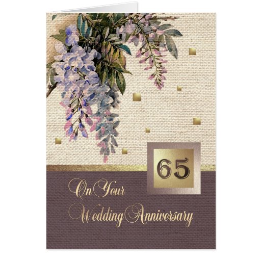 65th Wedding Anniversary Greeting Cards | Zazzle